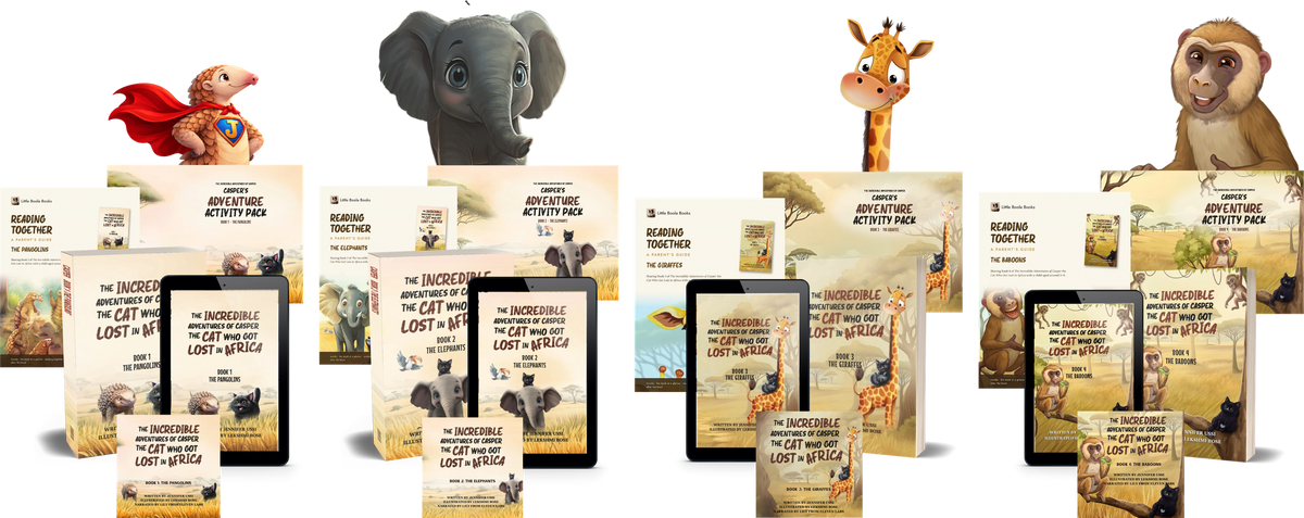 Casper's Adventure Begins: Books 1 to 4, each with the paperback, ebook, audiobook and activity pack