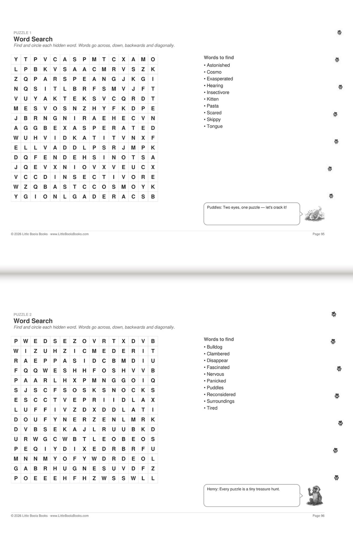 Inside Activity Book 1: The Pangolins. Puzzles & Play: word searches