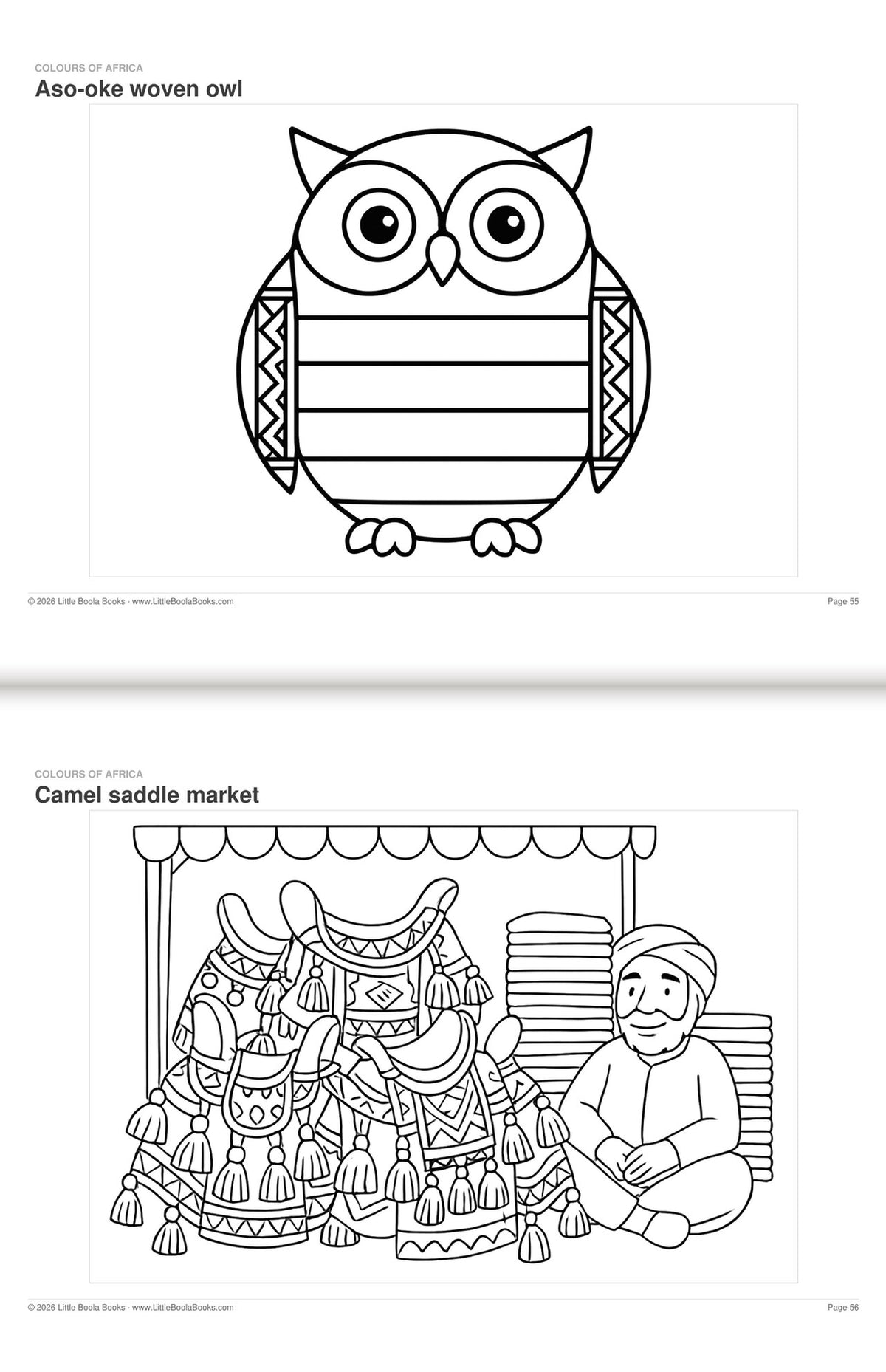 Inside Activity Book 2: The Elephants. Colours of Africa: African patterns and scenes to colour