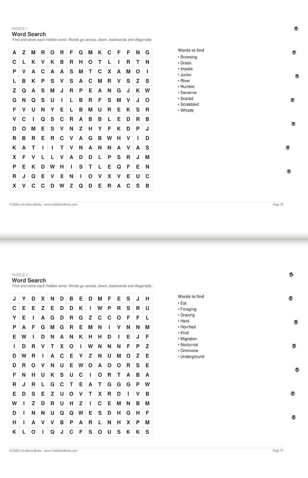 Inside Activity Book 2: The Elephants. Puzzles & Play: word searches