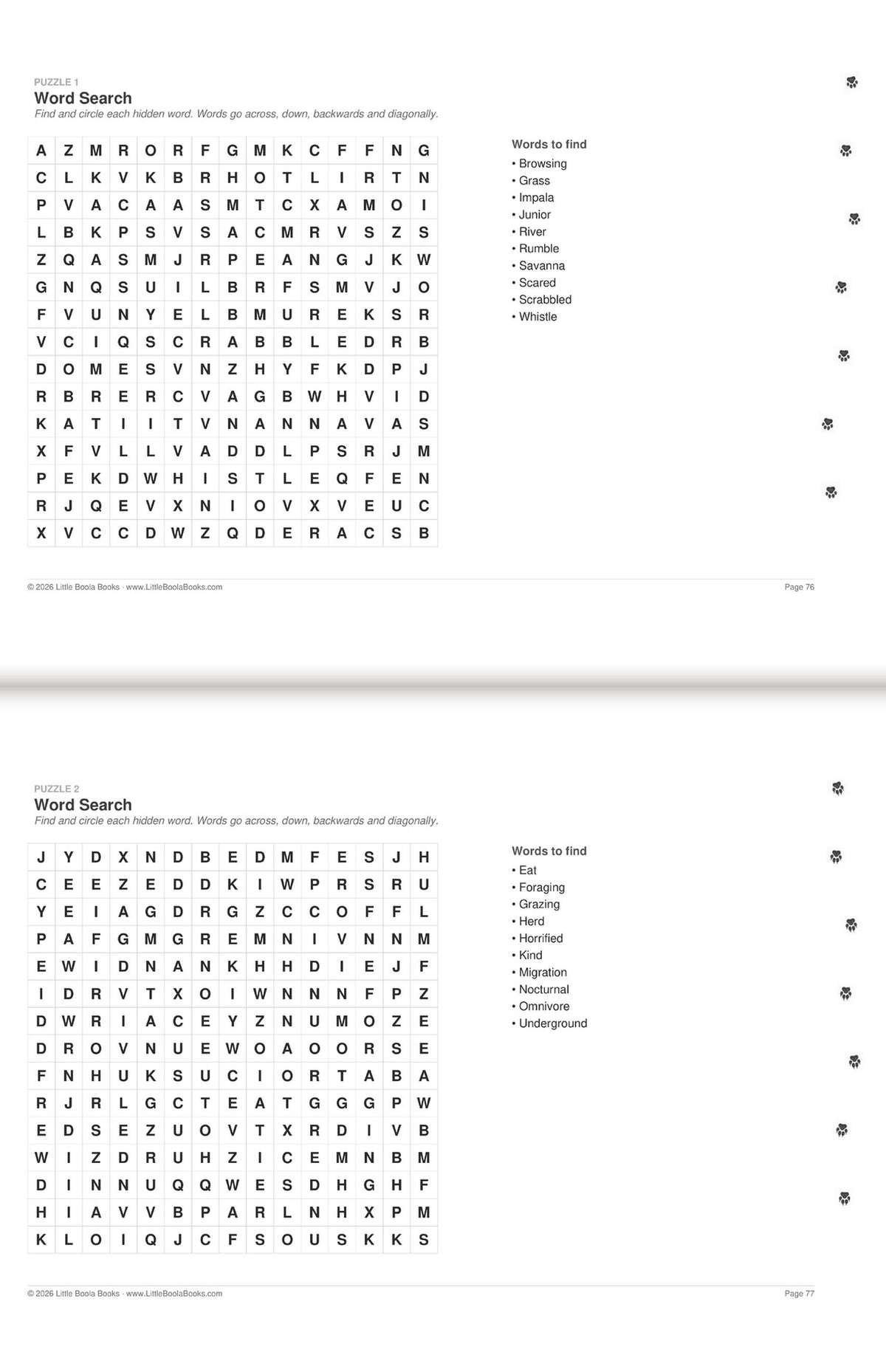 Inside Activity Book 2: The Elephants. Puzzles & Play: word searches