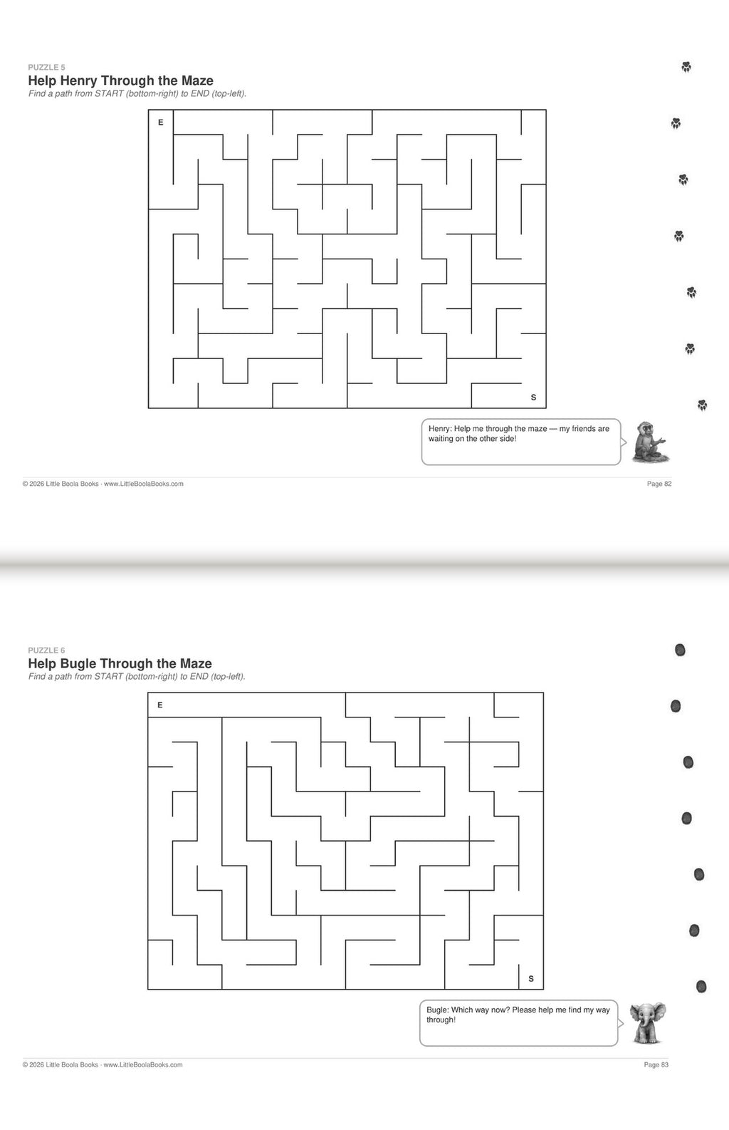 Inside Activity Book 2: The Elephants. Puzzles & Play: help find the way through the maze