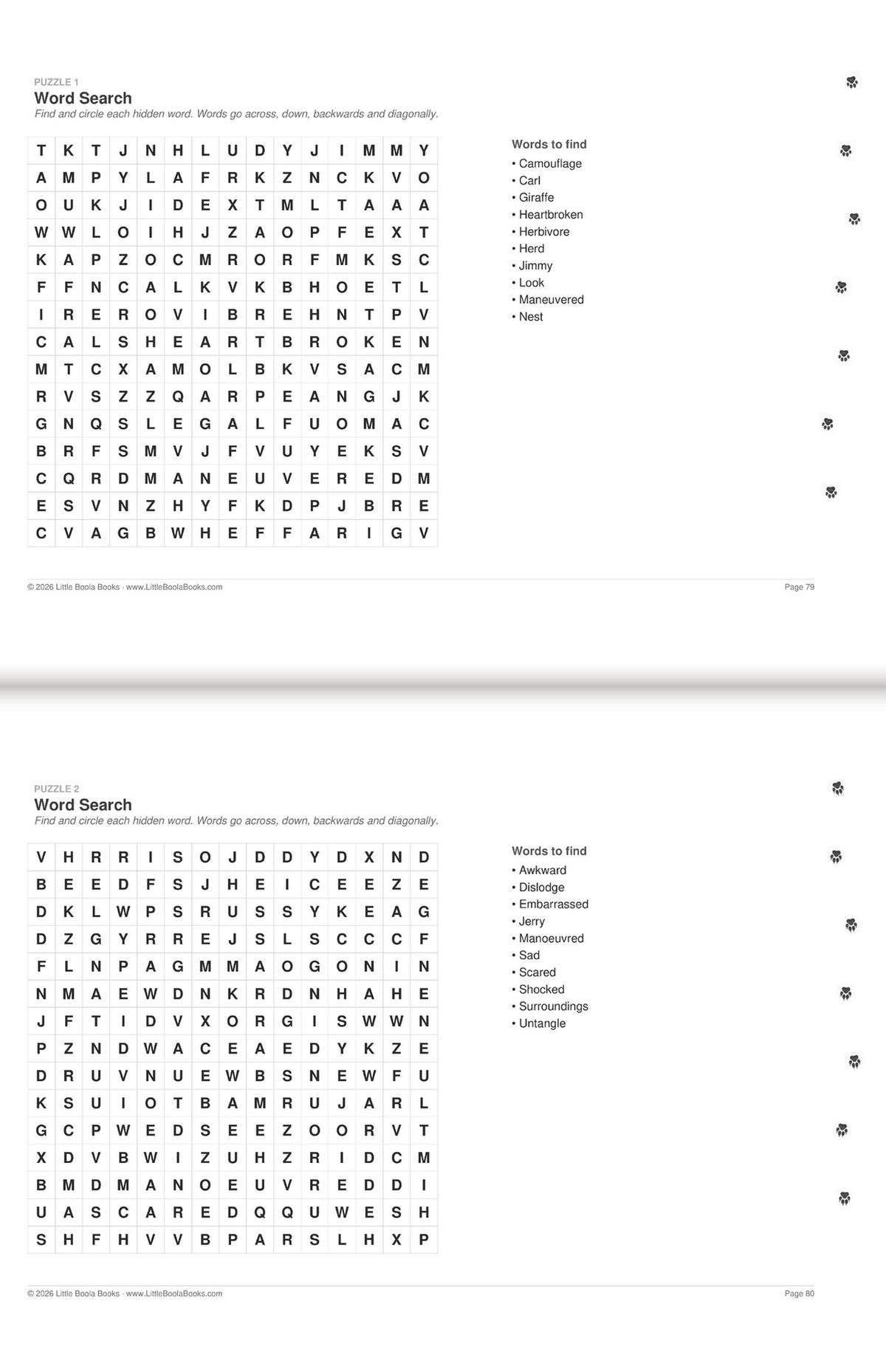 Inside Activity Book 3: The Giraffes. Puzzles & Play: word searches