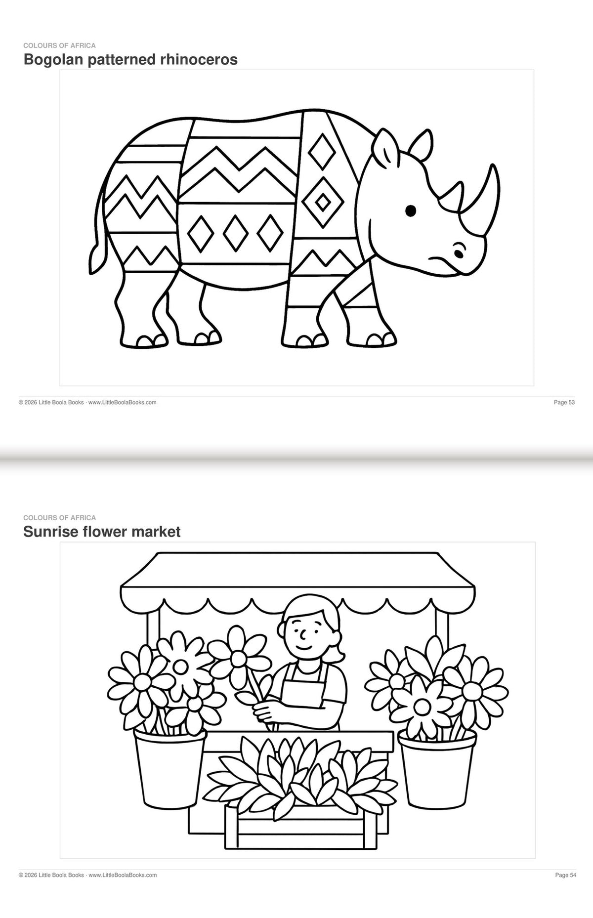 Inside Activity Book 4: The Baboons. Colours of Africa: African patterns and scenes to colour