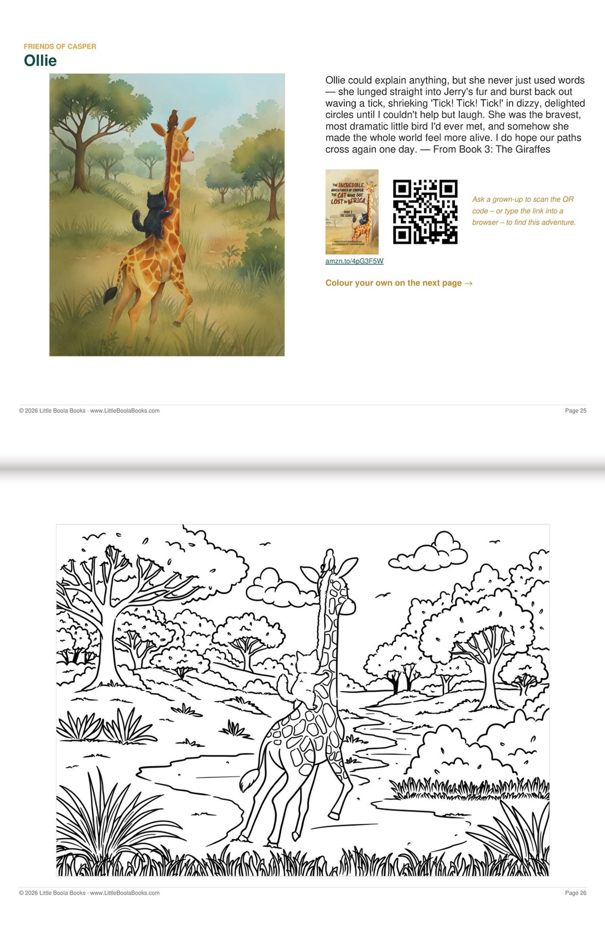 Inside Activity Book 4: The Baboons. Friends of Casper: meet a friend from the next book, then colour them in