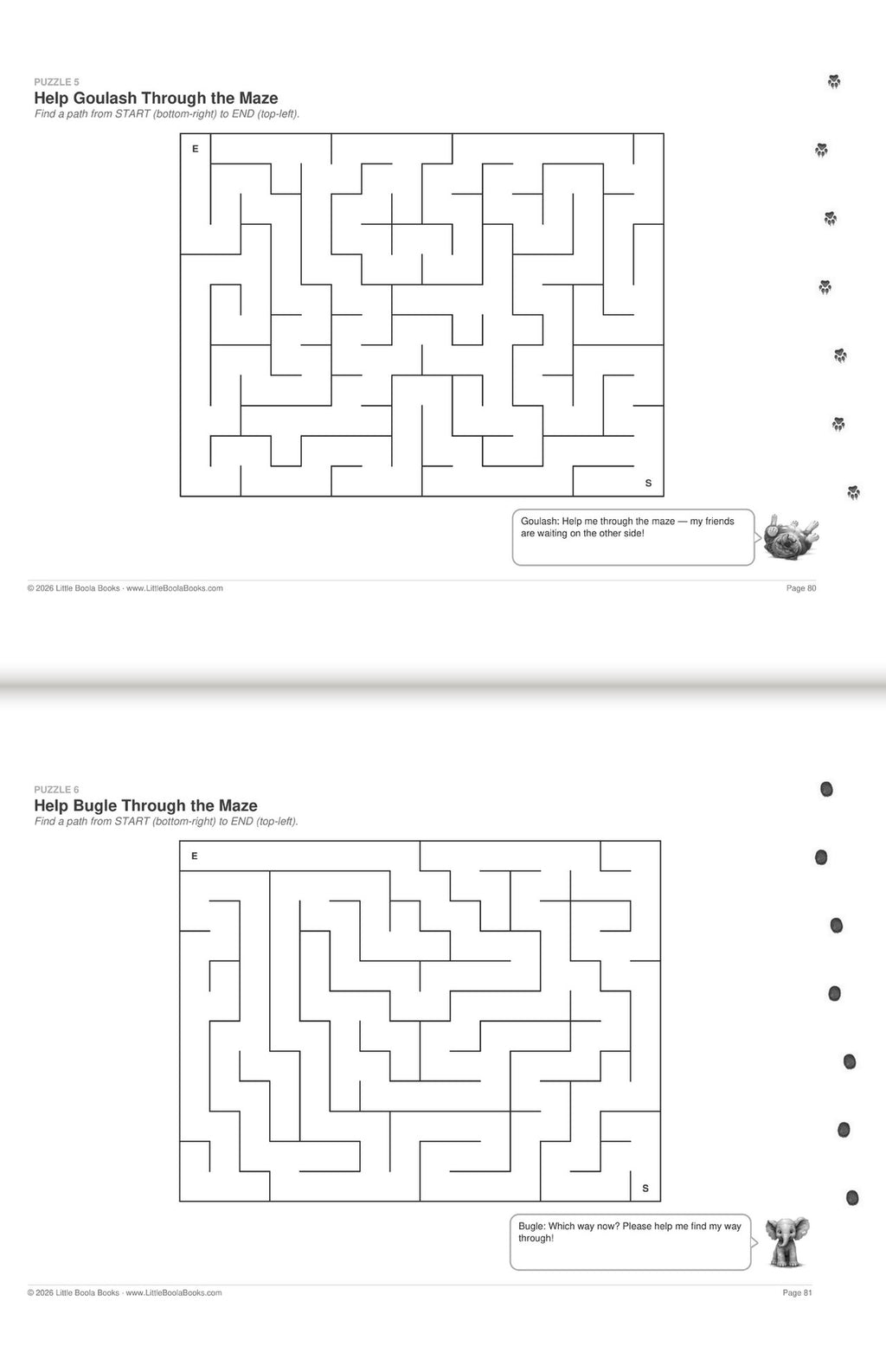 Inside Activity Book 4: The Baboons. Puzzles & Play: help find the way through the maze