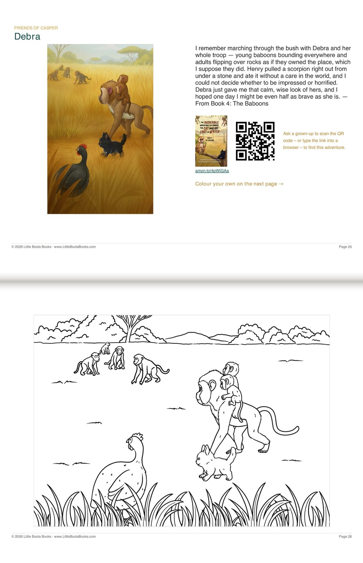 Inside Activity Book 5: The Lions. Friends of Casper: meet a friend from another book, then colour them in