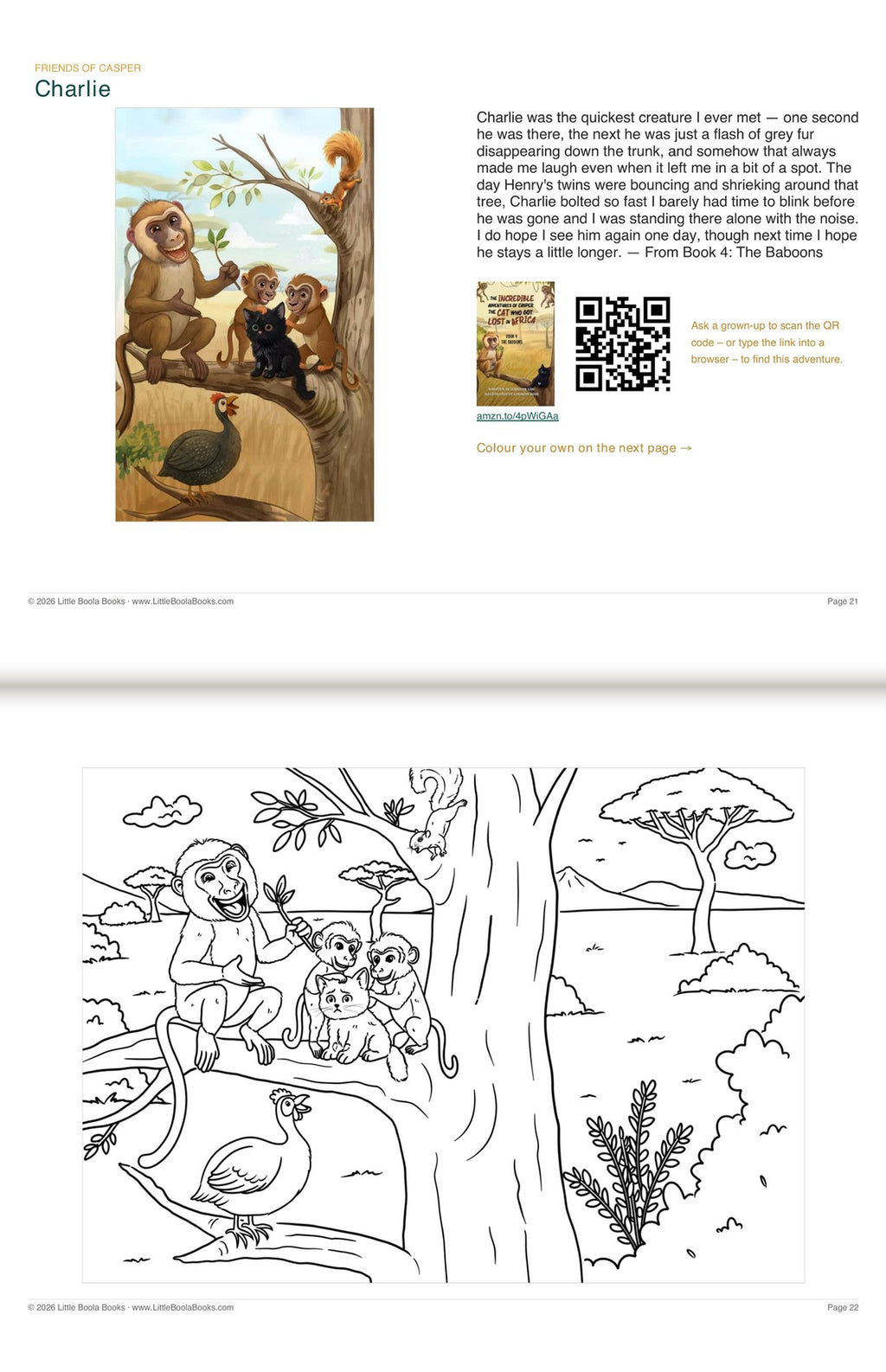 Inside Activity Book 6: The Ostriches. Friends of Casper: meet a friend from another book, then colour them in