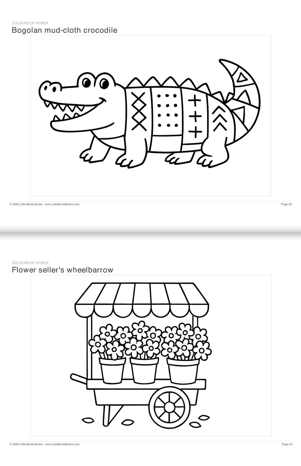 Inside Activity Book 7: The Vultures. Colours of Africa: African patterns and scenes to colour
