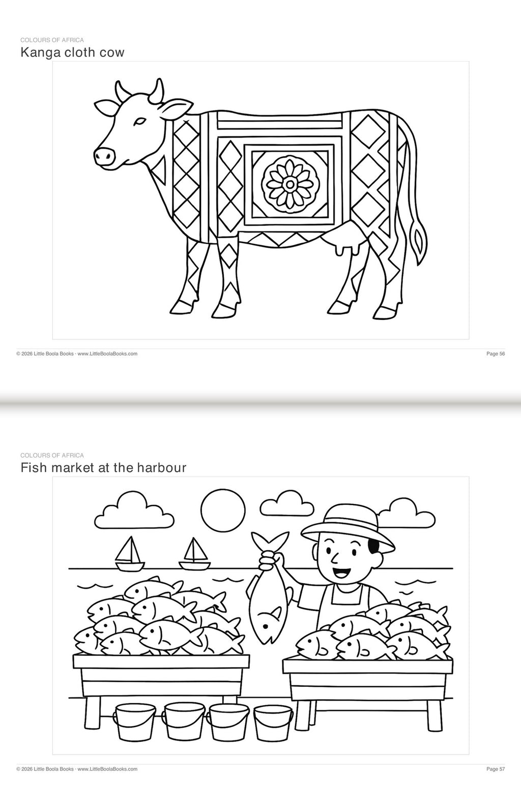 Inside Activity Book 8: The Warthogs. Colours of Africa: African patterns and scenes to colour