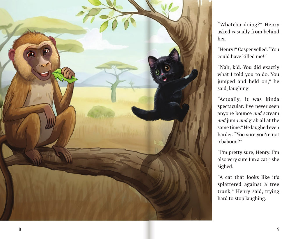 Inside Book 4: The Baboons, illustrated by Lekshmi Bose
