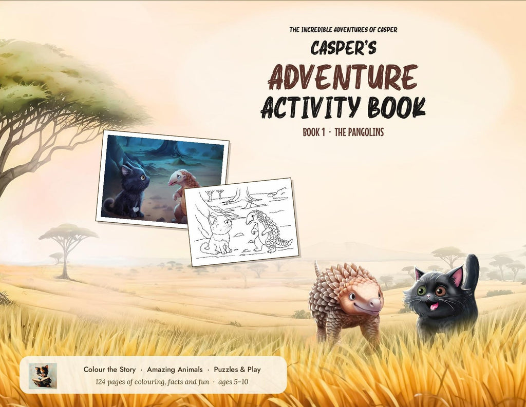 Casper's Adventure Activity Book 1: The Pangolins front cover