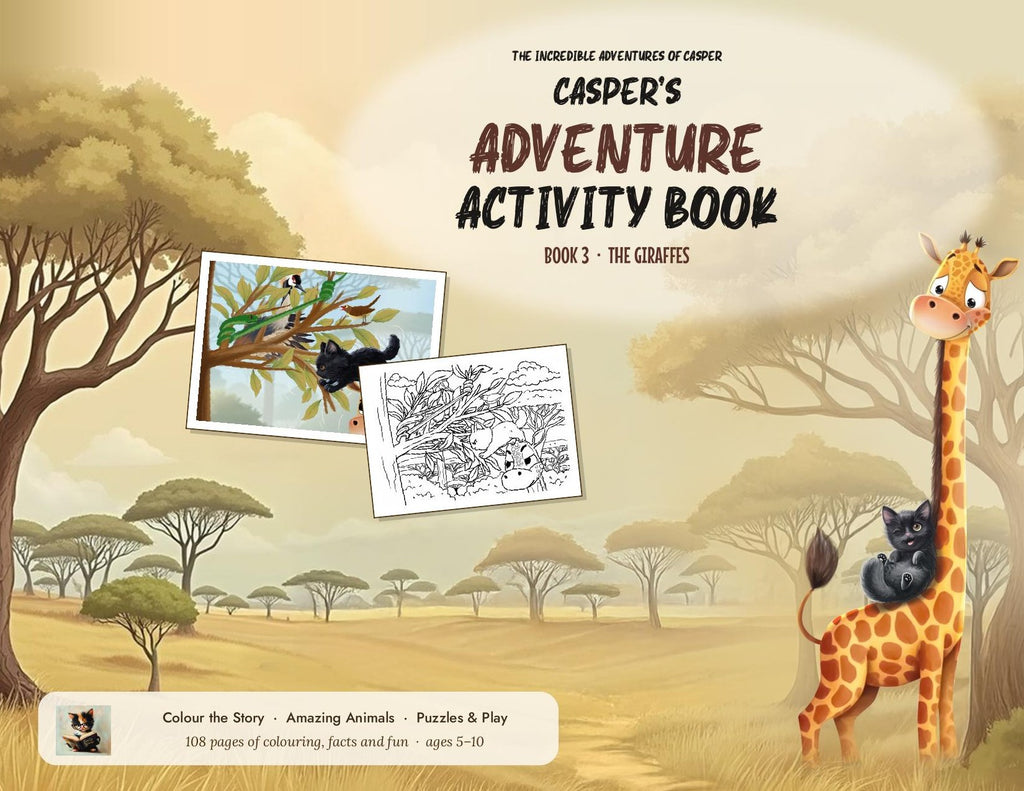 Casper's Adventure Activity Book 3: The Giraffes front cover