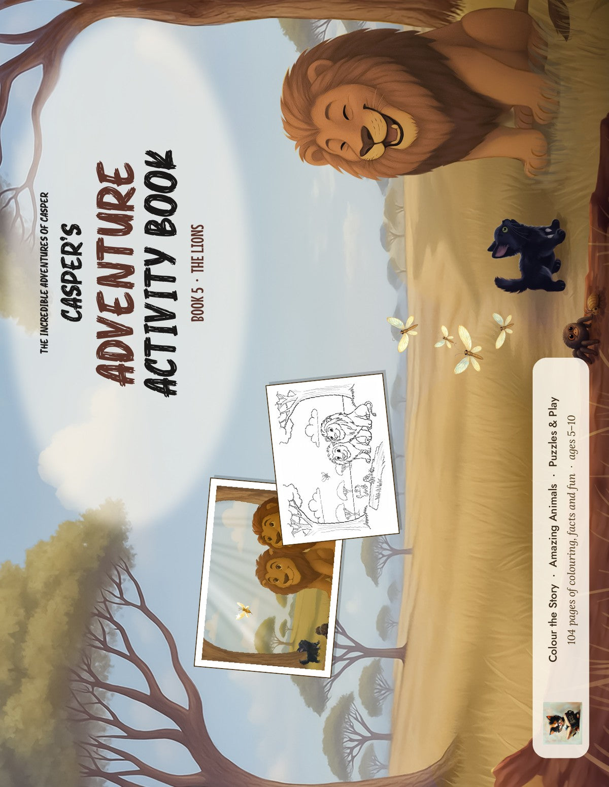 Casper's Adventure Activity Book 5: The Lions front cover