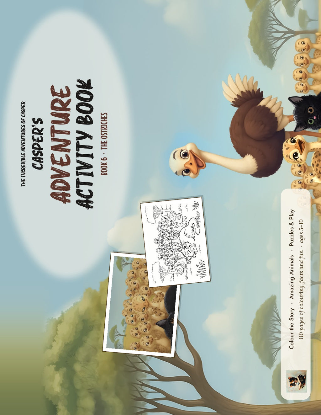 Casper's Adventure Activity Book 6: The Ostriches front cover