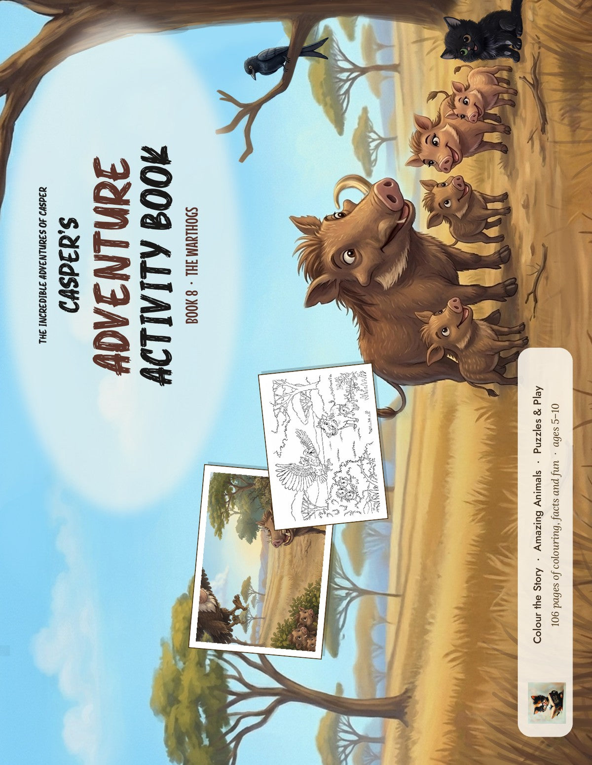 Casper's Adventure Activity Book 8: The Warthogs front cover