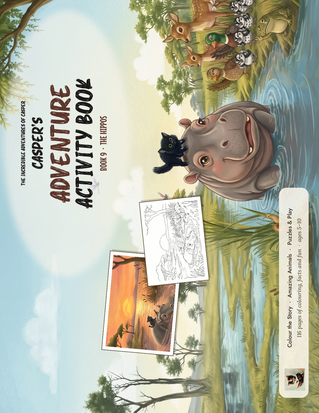 Casper's Adventure Activity Book 9: The Hippos front cover