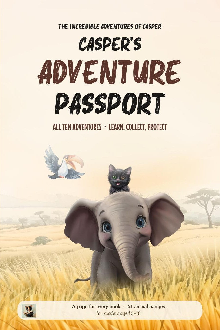 Casper's Adventure Passport front cover