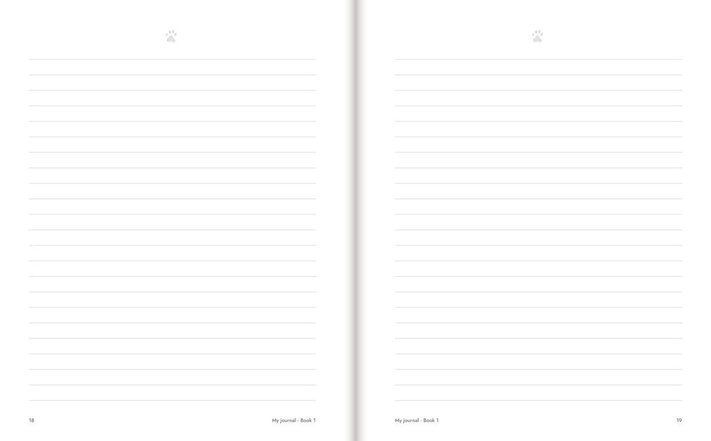 Inside Casper's Adventure Journal, Book 1: writing pages